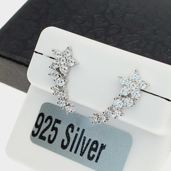 925 sterling silver luxury CZ earrings for women/girls, Best for RJUS2231 - Picture 5 of 10
